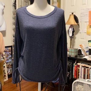 Chaser | Vintage Side Ruched Long Sleeve Top
